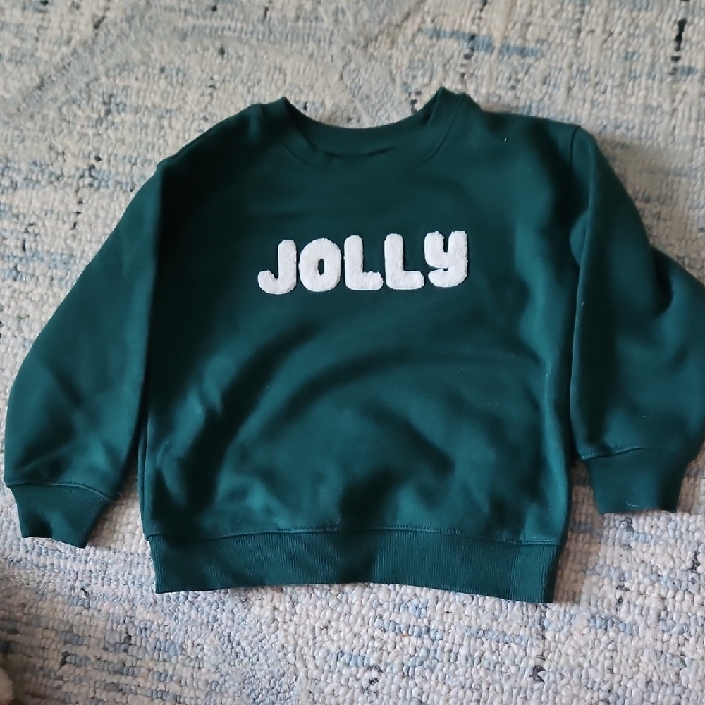 Cat & Jack Green Jolly Sweatshirt
